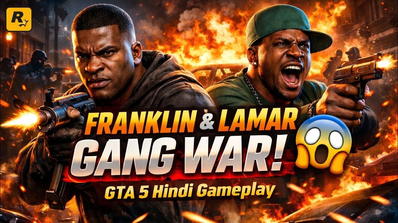FRANKLIN & LAMAR GANG WAR! 😱🔥 GTA 5 Hindi Gameplay - YouTube