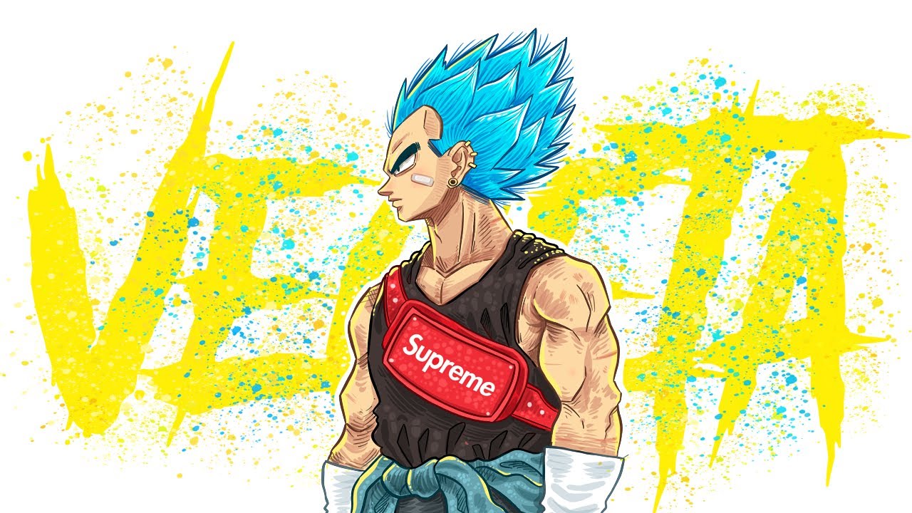 Anime Drawing  how to draw vegeta Dragonball Z 