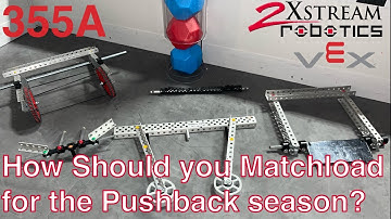 VEX Push Back | Robot Matchloading | 355A 2XStream Robotics