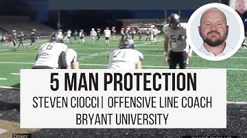 5 Man Protection with Steven Ciocci (Bryant University Offensive Line Coach)