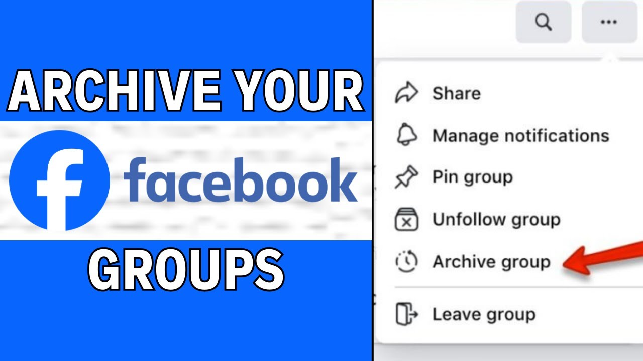 How To Archive Your Facebook Group 2024 (EASY GUIDE) - YouTube