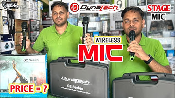 Dynatech G2 Wireless Microphone Price Unboxing & Review || Best wireless For Live shows
