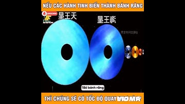 Review: nếu các hành tinh biến thành bánh răng thì chúng sẽ có tốc độ quay như thế nào?