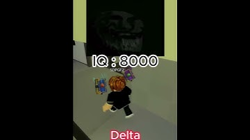 IQ : 8000 | Piggy Roblox | Roblox | troll face meme | Delta |#shorts