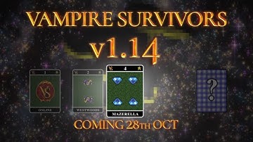 Vampire Survivors | v.1.14 Mazerella Free Update | Announcement Trailer