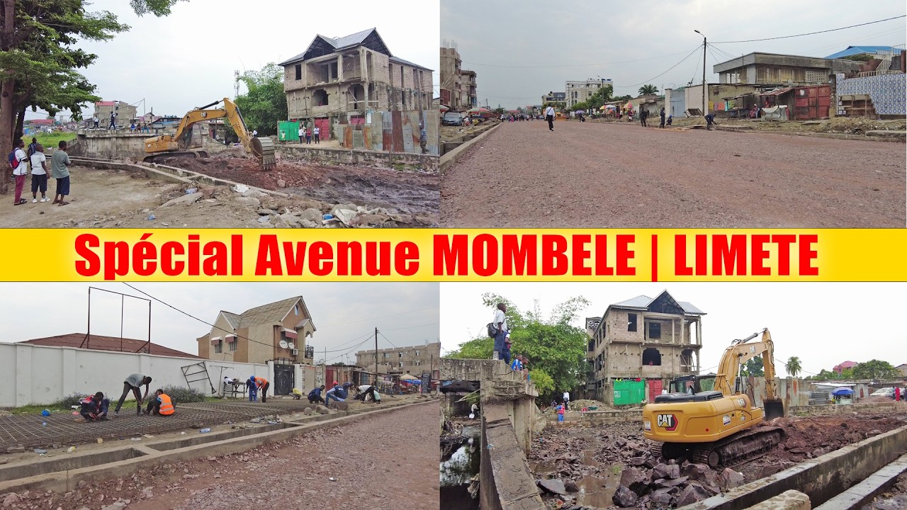 REPRISE DES TRAVAUX DE MODERNISATION AVENUE MOMBELE | Commune de LIMETE | Kinshasa-Rdc