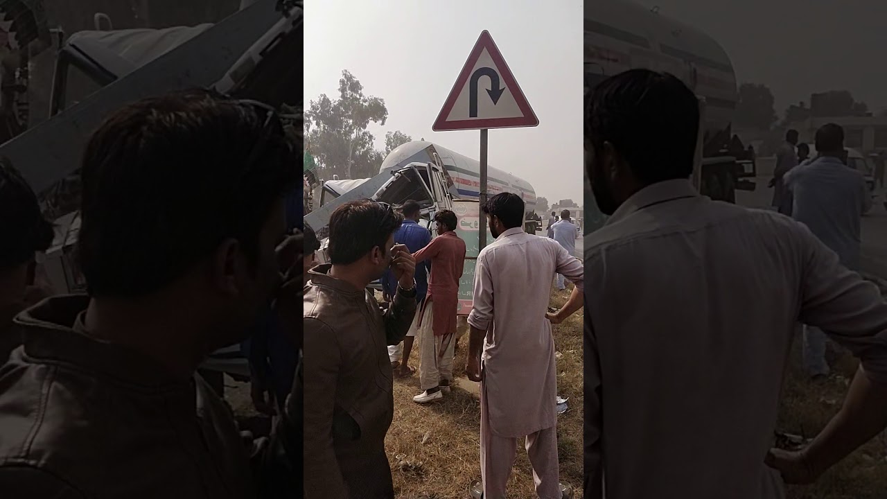 pattoki by pass lpg trailor accident