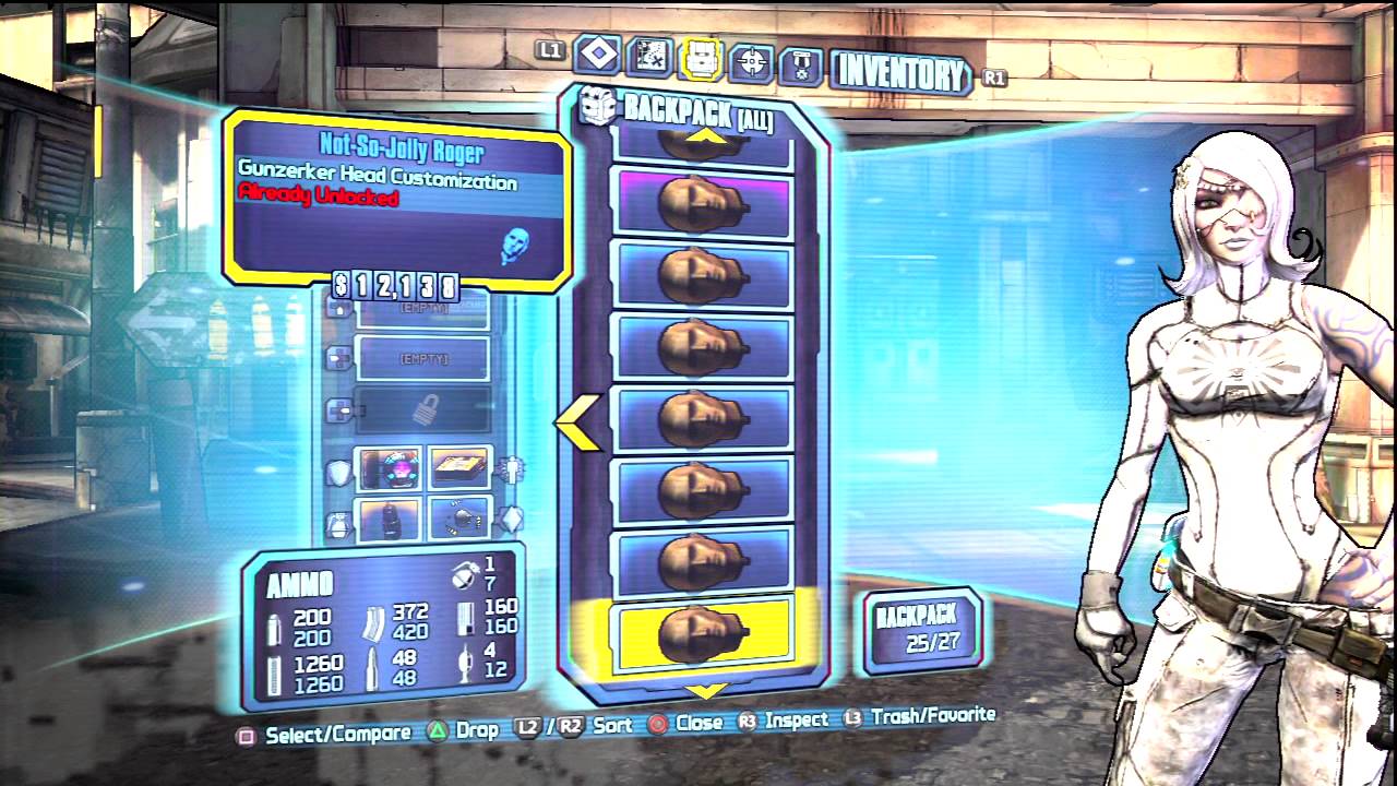 Borderlands 2 | All DLC Pirate Heads For Trade - YouTube