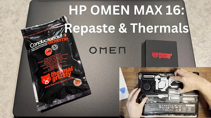 HP OMEN MAX 16: Thermal Testing & Repaste Tutorial