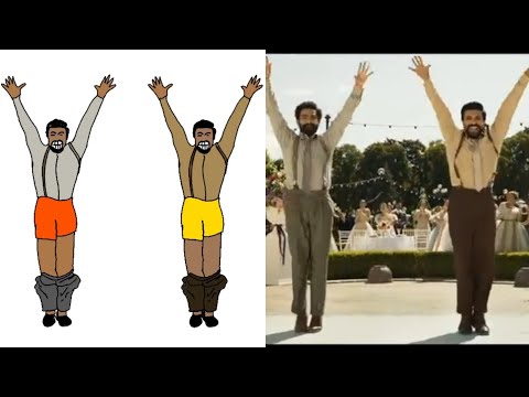 Nacho Nacho😂(Full Song Drawing) [RRR] Ntr,Ram Charan 😂| New Funny Drawing |