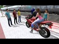 ❤️Red Super Bike | Railway Track Ride🔥3D Driving Class Simulator