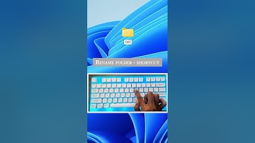 Rename a Folder Using a Keyboard Shortcut | #asmr #tricks #windows #keyboard #pc