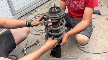 Înlocuire amortizor & flansa VW Transporter 5.1 Caravelle | Replace Shock Absorber & Strut Mount