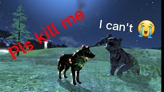 I have to die but it's impossible 😭😂 The wolf online simulator | #thewolf