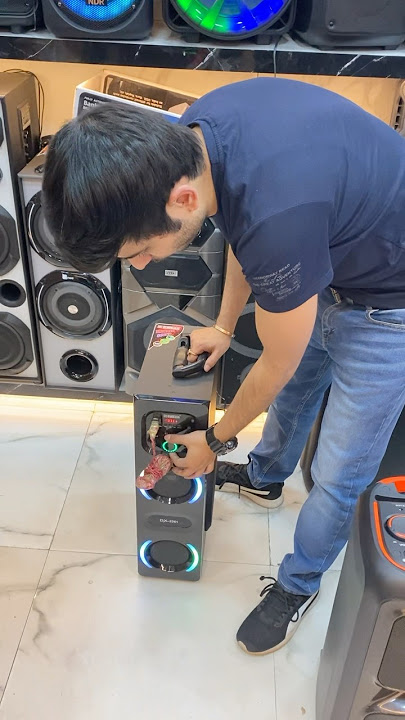 Tiny Heavy Bass Tower Sound Testing 🔈😮 #speaker #tower #sound #soundcheck #bass #bassboosted