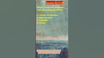 AWS Solutions Architect Associate Certification Practice Questions | Question No. 19 #aws #shorts