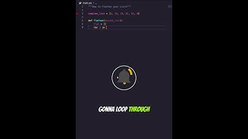 Flatten a Nested List Like a Pro with My Secret Technique! #pythontutorial #shorts #datastructures