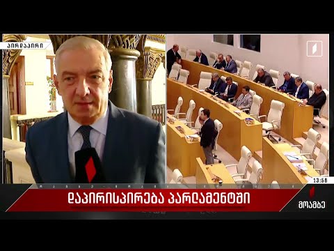 დაპირისპირება პარლამენტში - გიორგი ვოლსკის განცხადება