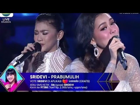 Cantik!!!Sridevi(Prabumulih)ft Melly lee "Terlalu Mencintaimu"Raih All So juri| D'academy 5