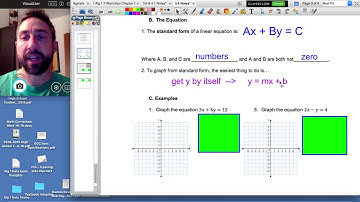 3.4 Video Notes: Standard Form