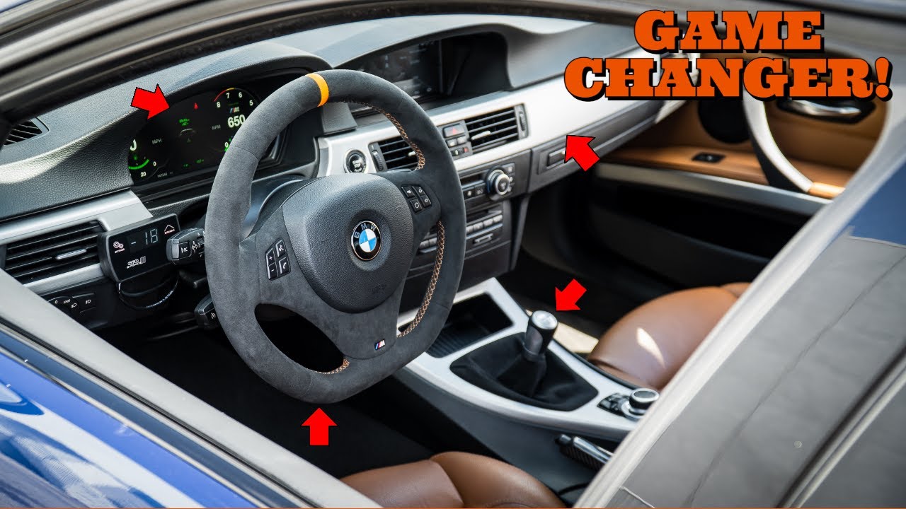 19Pcs 5D Interior Trim Wrap Gloss Carbon Fiber Look For BMW 3 Series E90  E92 E93 | eBay