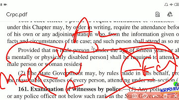 Lecture 7   of CRPC   Topic  Section 160 and 161 crpc