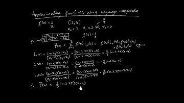 Interpolation - Approximating functions using Lagrange Interpolation