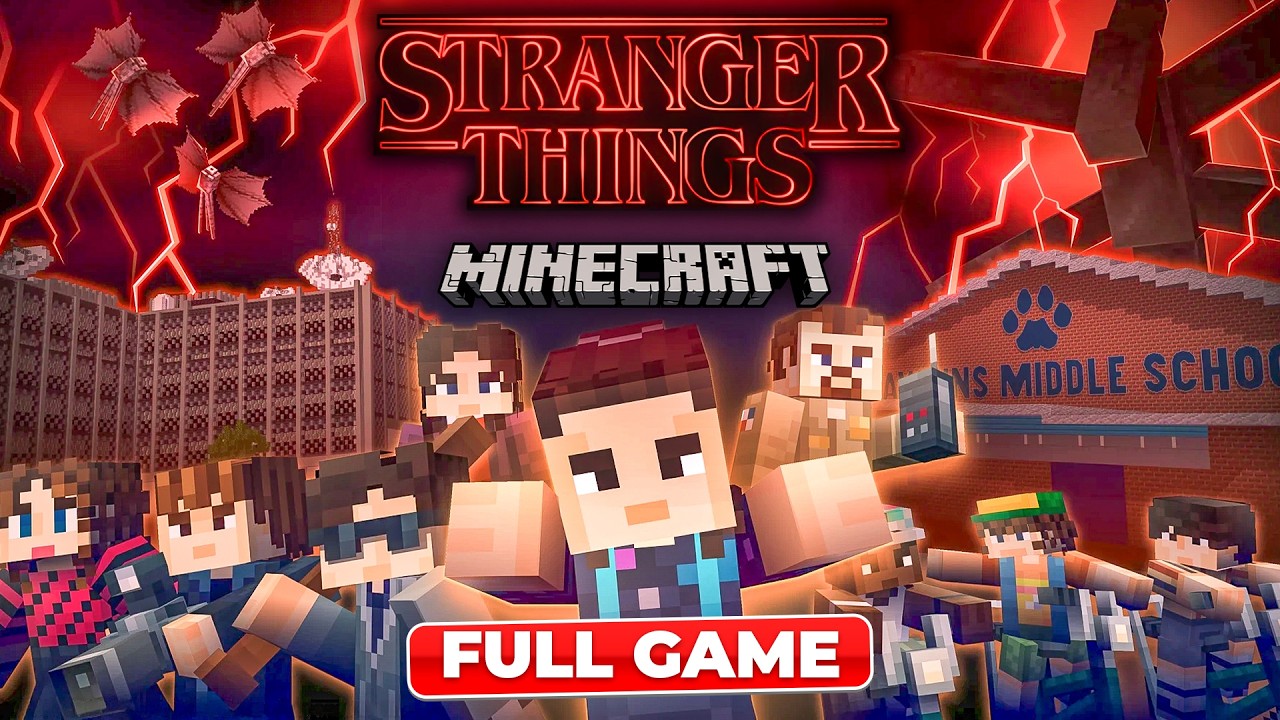Minecraft x Stranger Things DLC - Full Game Walkthrough - YouTube