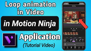 How to Add Loop Animation in a Video in Motion ninja - Pro Video Editor App