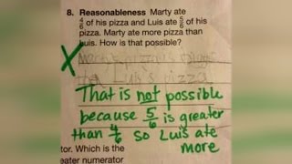 Why This Student's Answer to Pizza Math Problem is Frustrating Everyone screenshot 1