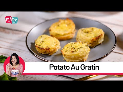 Mini Potato Au Gratin Recipe | Mini Potato Dauphinoise | Potato Gratin Stacks | Easy Side Dish