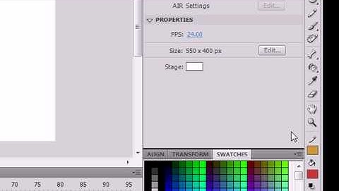 Flash Professional CS4 Basics Tutorial(Swatches Panel 11
