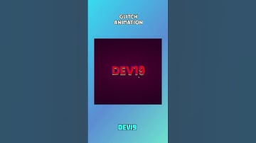 Text Glitch Animation using HTML CSS |  #coding #viral #trending #design #653 #css #html