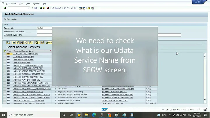 SAP OData creation step by step