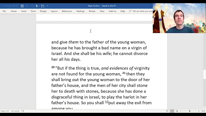 Deuteronomy 22 Various Laws of Morality; Laws of Sexual Morality; The Cloth (Evidences) of Virginity