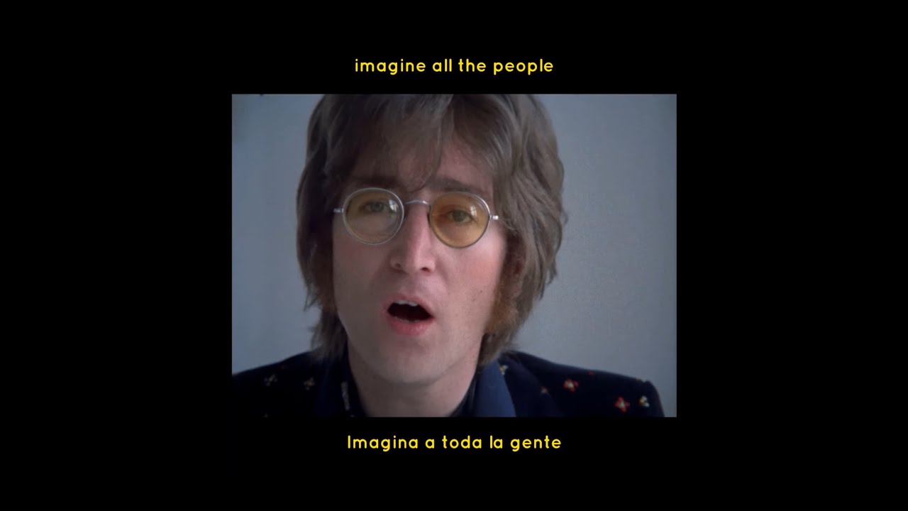 Imagine John Lennon lyrics YouTube