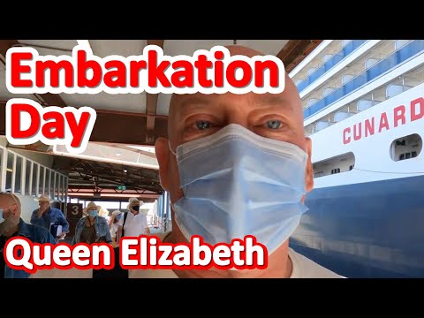 Cruise On Cunard Queen Elizabeth - Embarkation Day Video Thumbnail