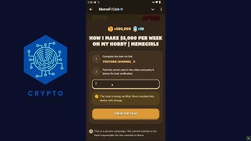 How I Make $5000 Per Week On My Hobby | Memegirls Code | Youtube Video Code Memefi Code