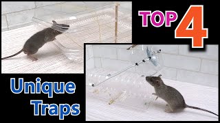 4 Unique mouse/rat traps