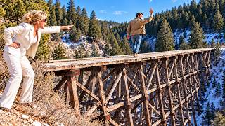 HOA Blocked My Only Road to Town — So I Built a Wooden Bridge Across the Gorge