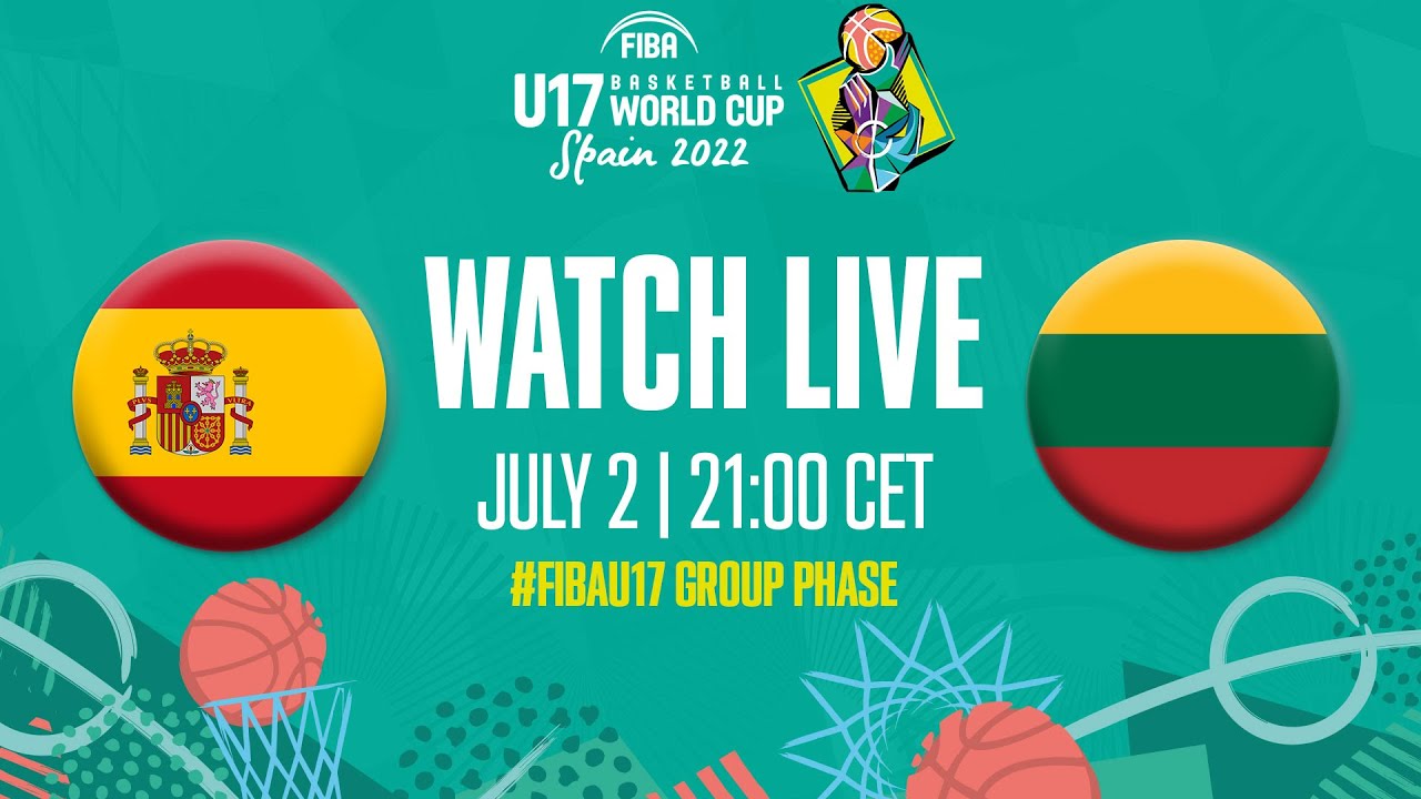 Full Basketball Game Spain 🇪🇸 vs. Lithuania 🇱🇹 FIBA U17 Basketball