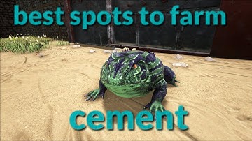 Ark Survival Evolved CenterTips #5: Cementpaste farming with frog|best way & spots