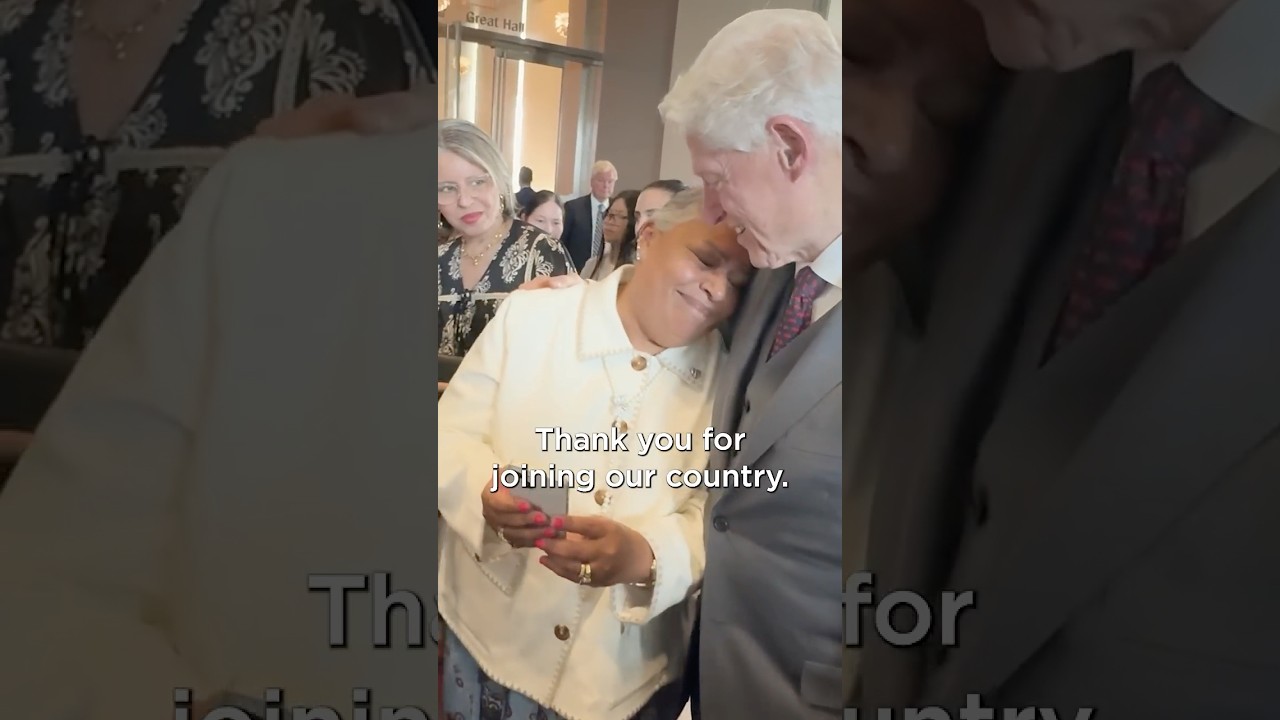 "Every day we can be better. You are the symbol of better." - President Clinton to New Citizens