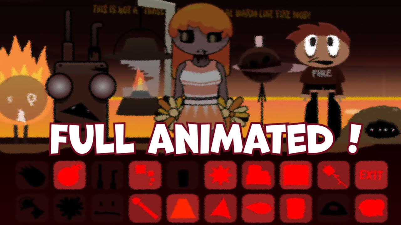 Incredibox - Hot Like Lava But ANIMATED WELL | HORROR Version ! New Mod !