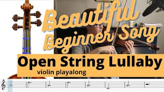 Open String Lullaby - absolute beginner violin playalong