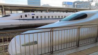 東海道新幹線N700系「ひかり５１０号」　浜松駅発車