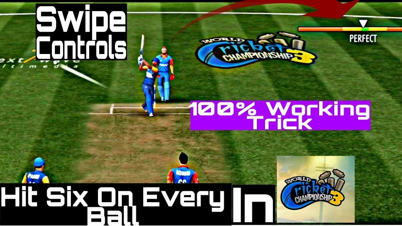 Wcc3 Swipe Controls |Hit Six on Every Ball in Wcc3 |Batting Tips and Tricks