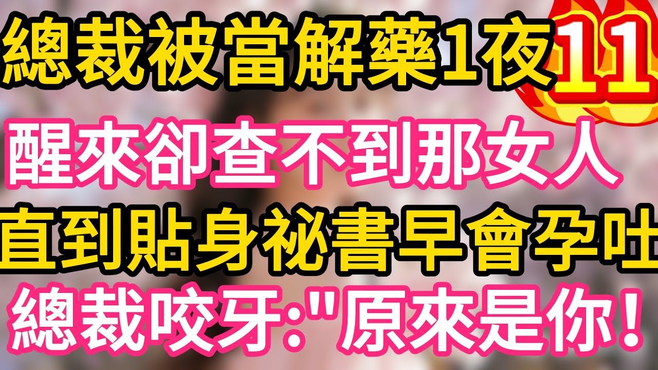 【11】總裁被當解藥一夜纏綿，醒來卻查不到那女人。直到貼身祕書早會孕吐！總裁咬牙：“原來是你！”