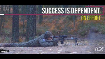 Shot from Dragunov sniper rifle in slow motion