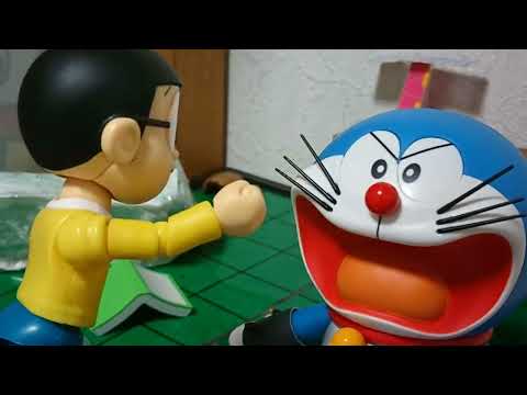 のび太vsドラえもん (stop motion)